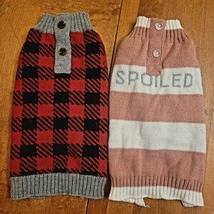 Two Dog Sweaters - Size Small